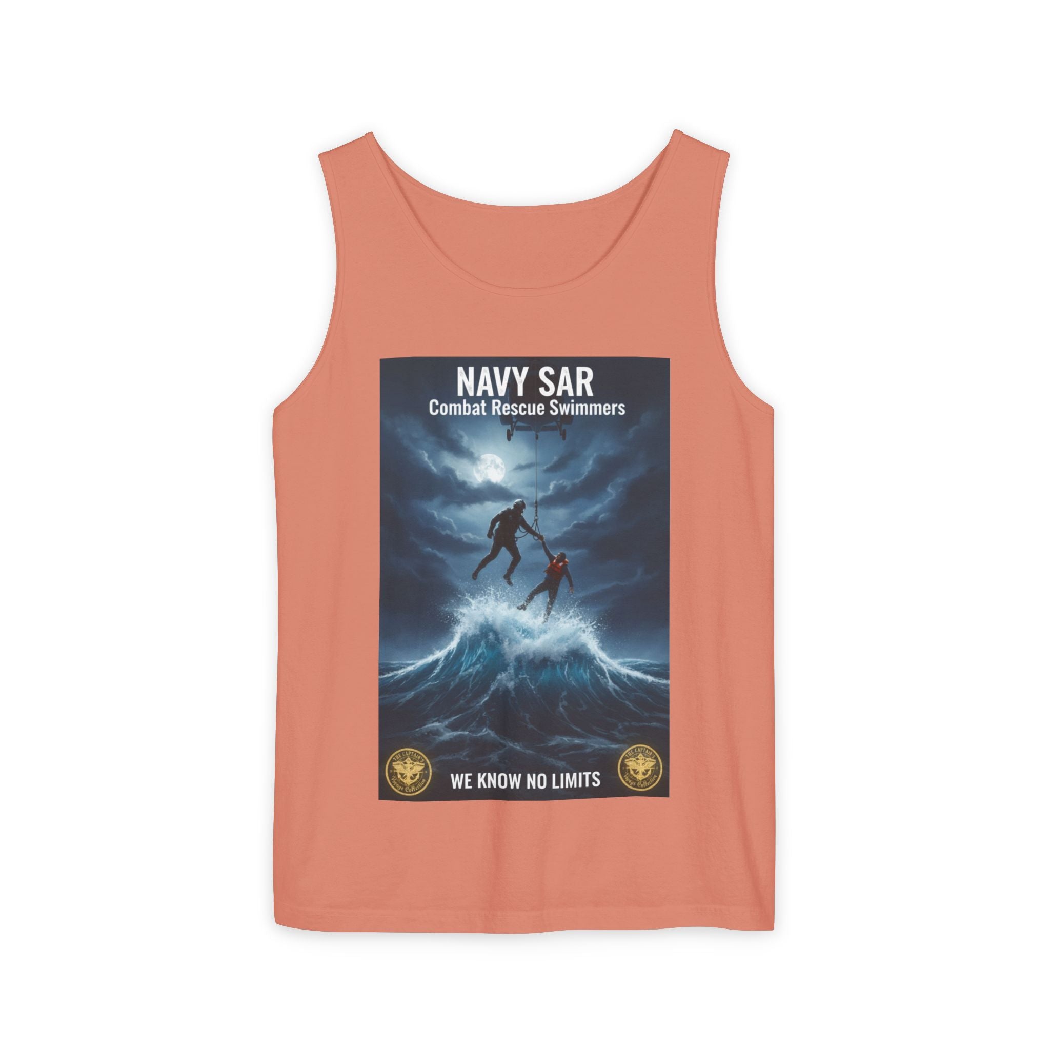 Navy SAR Tank Top — "We Know No Limits" Combat Rescue Swimmers