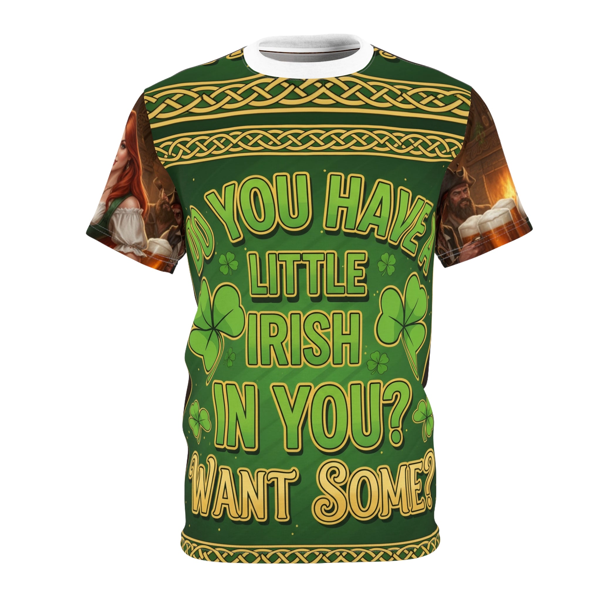 St. Patrick's Day Tee - "Do You Have a Little Irish in You?" All-Over Print