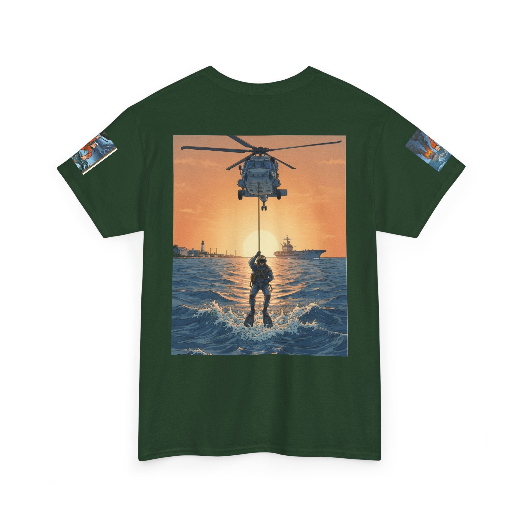 Rescue Swimmer Tee — NAS Pensacola Search & Rescue Helmet Tag T-Shirt