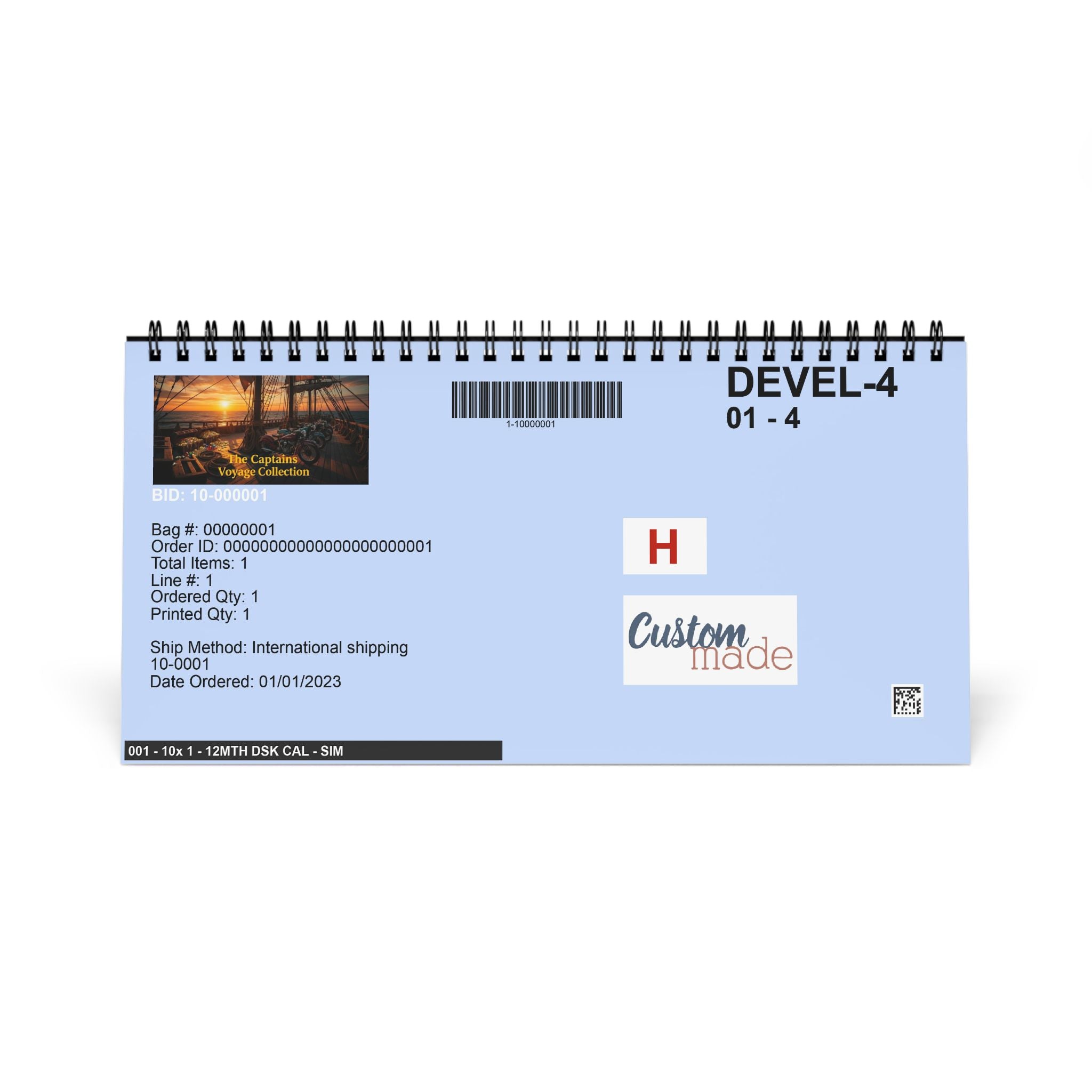 The Captain's Voyage 2026 Desktop Calendar