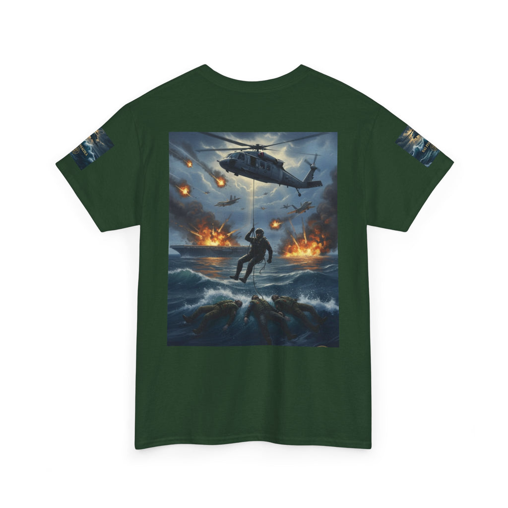 Rescue Mission Tee — Military Helicopter Search & Rescue Graphic T-Shirt