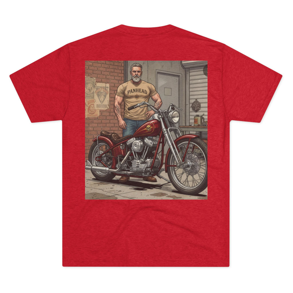 Vintage Biker Garage Tee — 'Somewhere' Motorcycle Illustration T-Shirt
