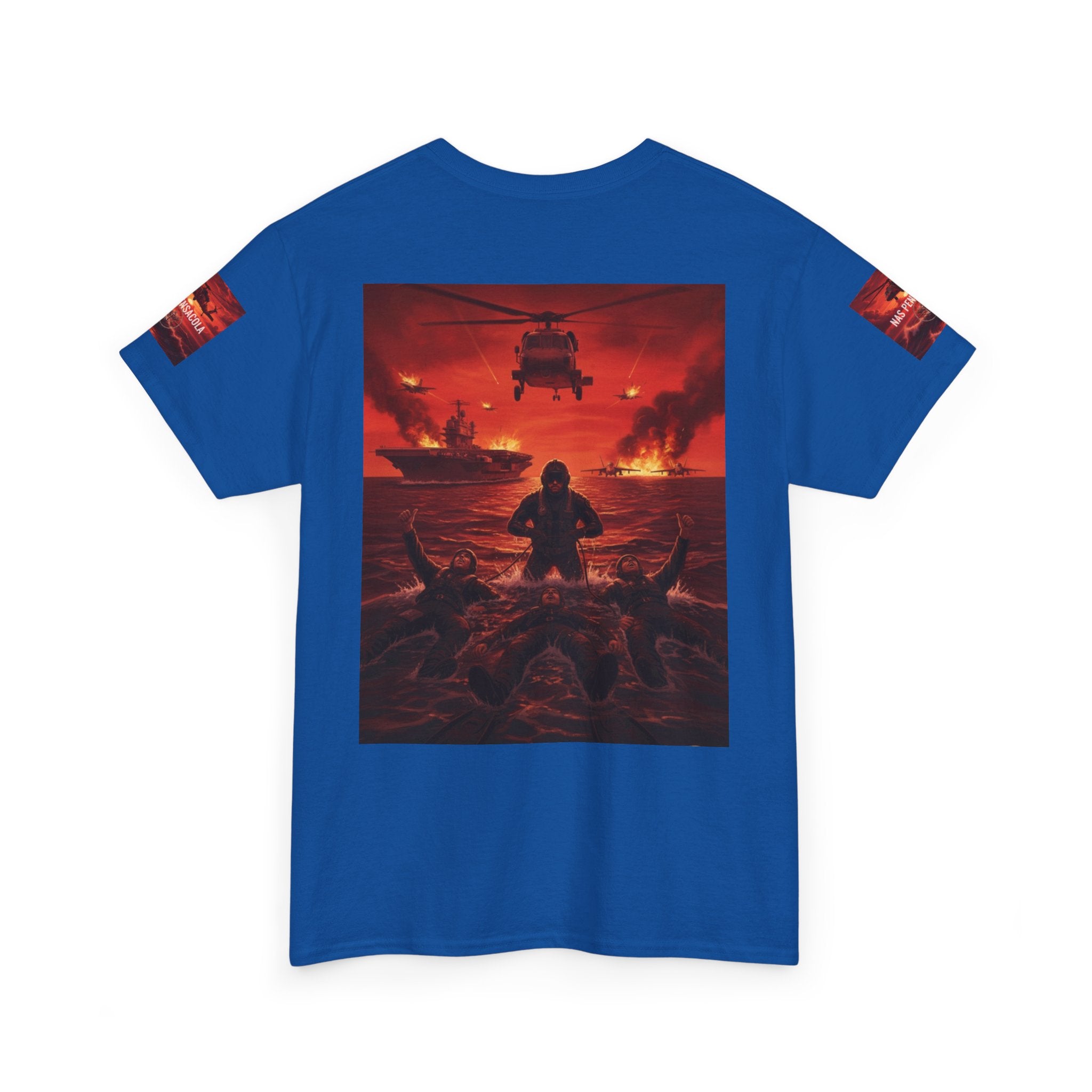 Rescue Swimmer Graphic Tee — NAS Pensacola Military Helicopter Design