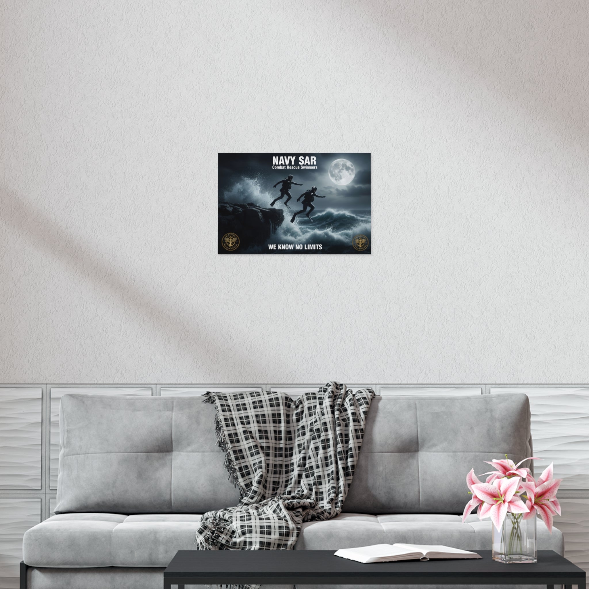 Navy SAR Combat Rescue Swimmers Poster — "We Know No Limits"