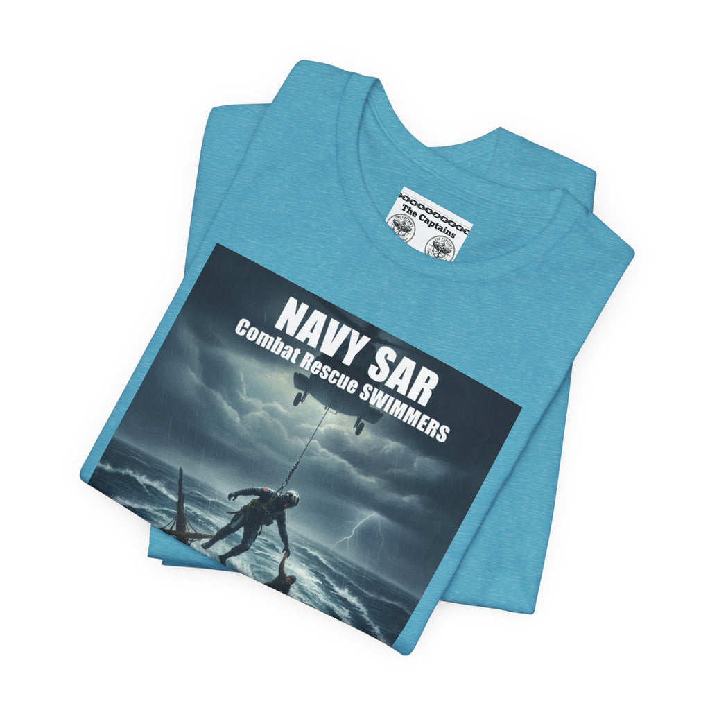 Navy SAR Combat Rescue Swimmers T-Shirt — "We Know No Limits"