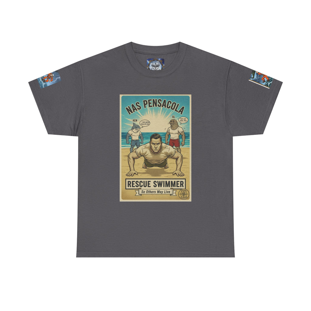 Rescue Swimmer Tee — NAS Pensacola Search & Rescue Helmet Tag T-Shirt