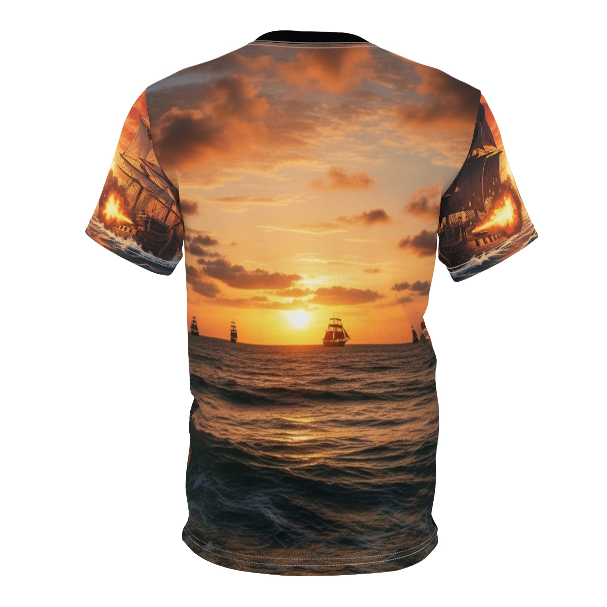 Sailboat Sunset Tee — “The Captain’s Voyage Collection” All-Over Print