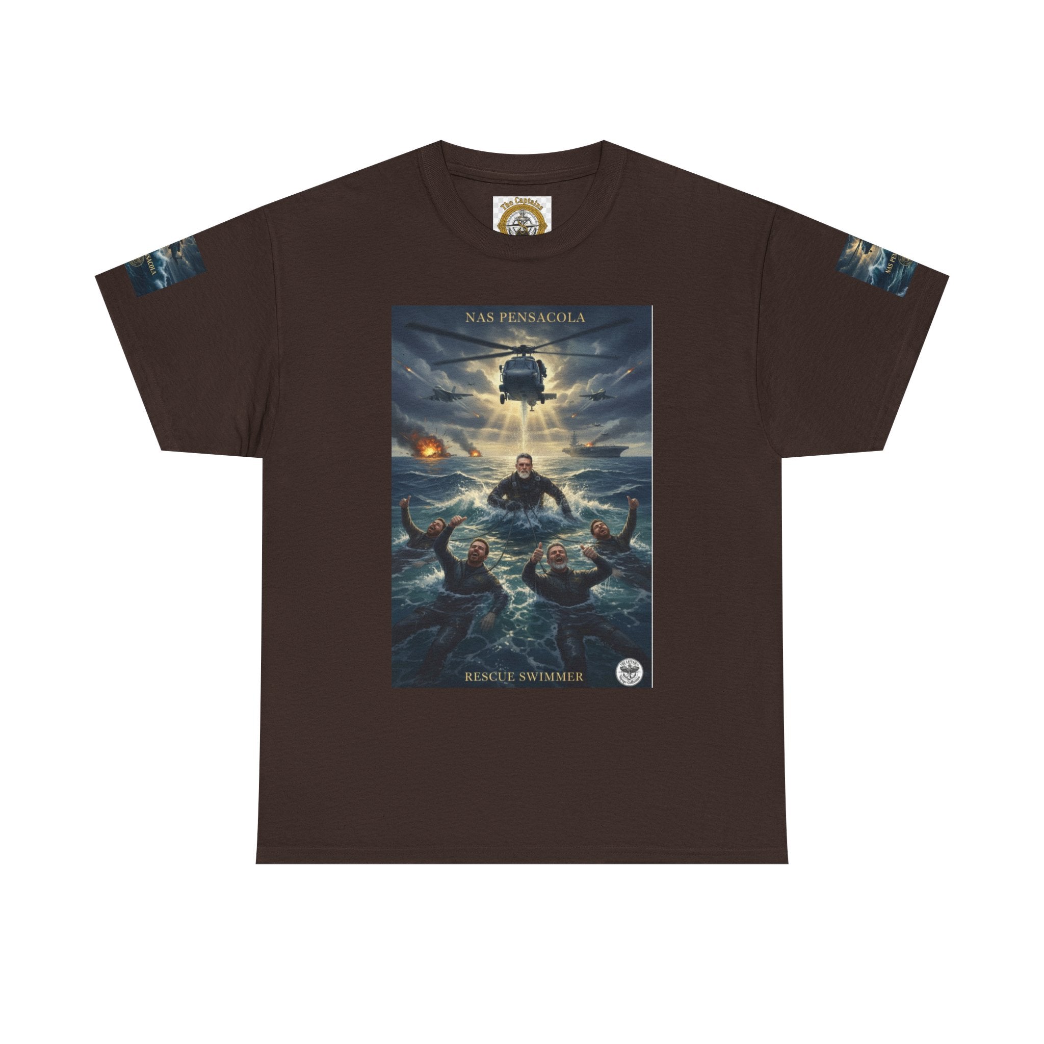 Rescue Mission Tee — Military Helicopter Search & Rescue Graphic T-Shirt