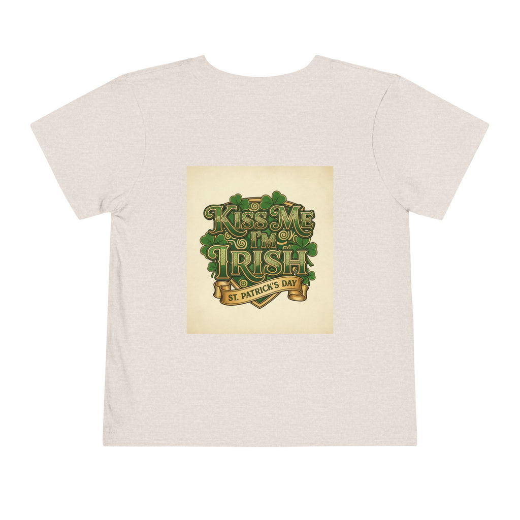 Toddler Tee — "Kiss Me I'm Irish" St. Patrick's Day Shirt