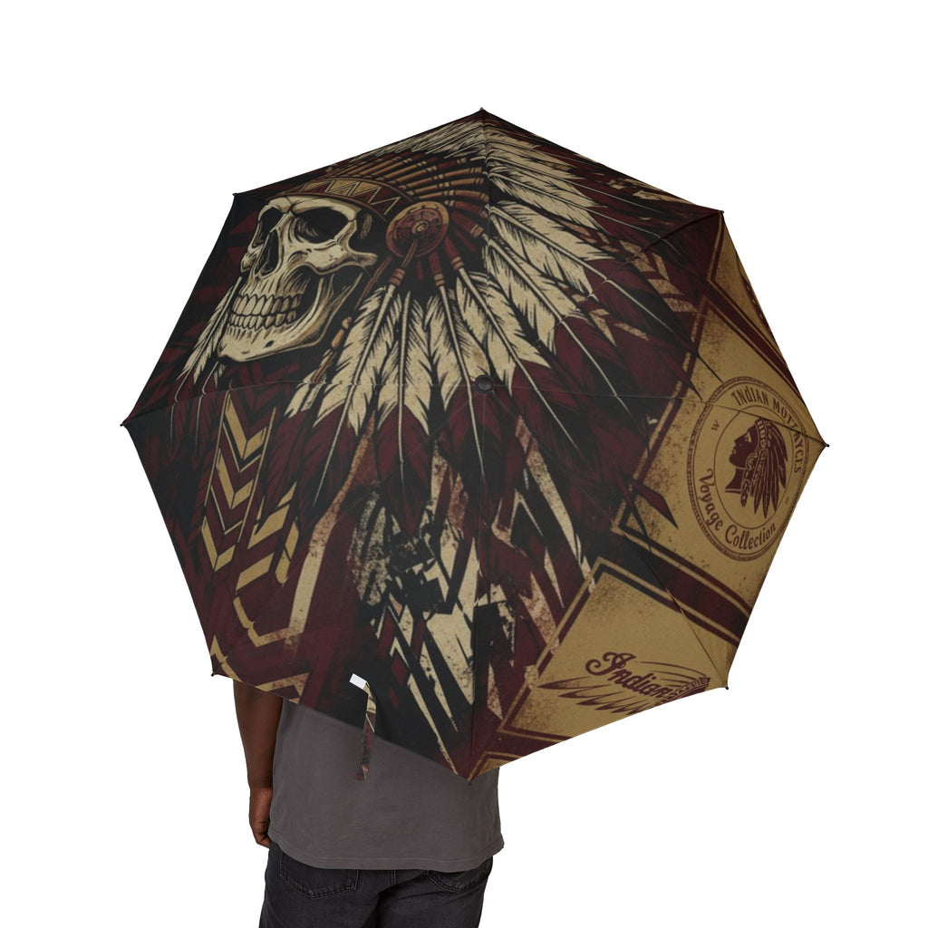 Skull Headdress Foldable Umbrella — Semi‑Automatic Compact Rain Umbrella