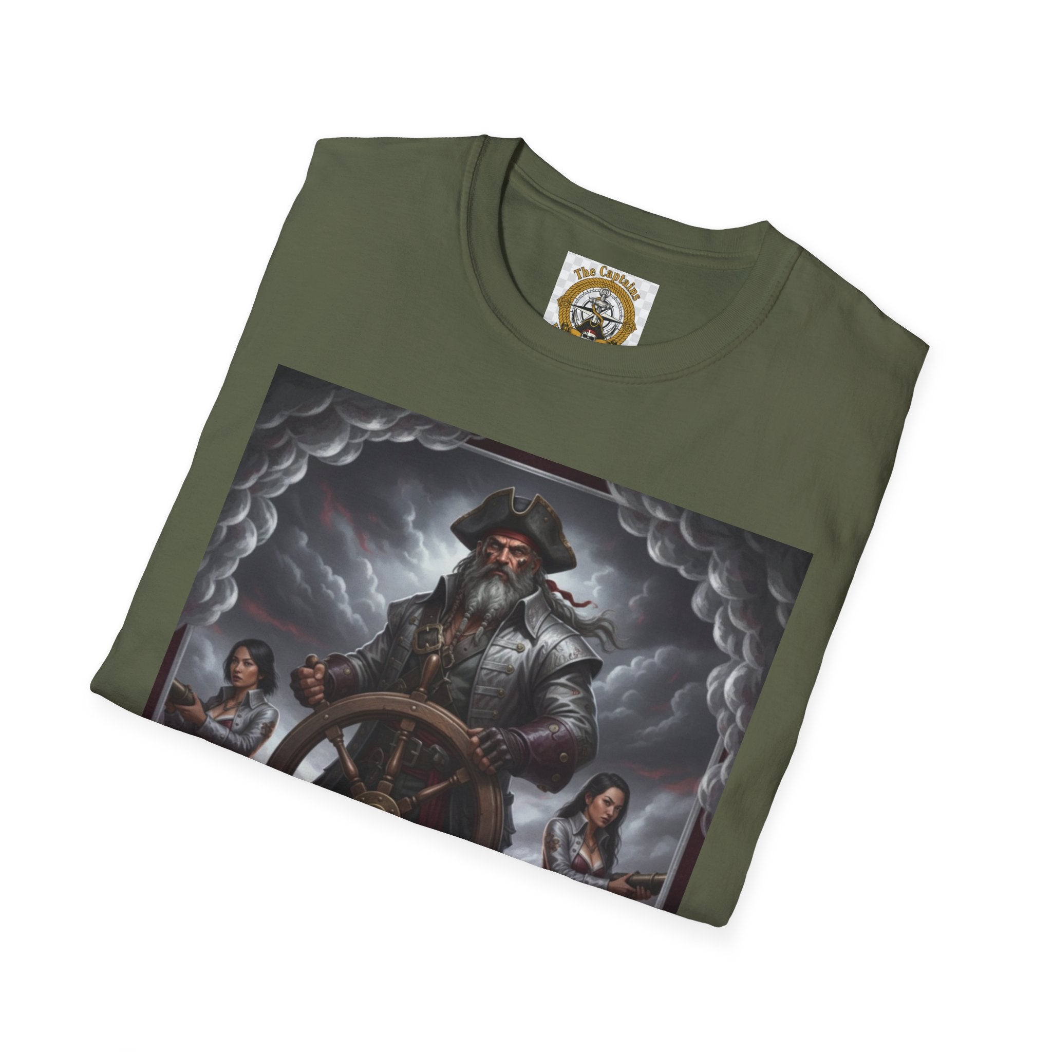 Pirate Captain T-Shirt — Vintage Nautical Adventure Graphic Tee