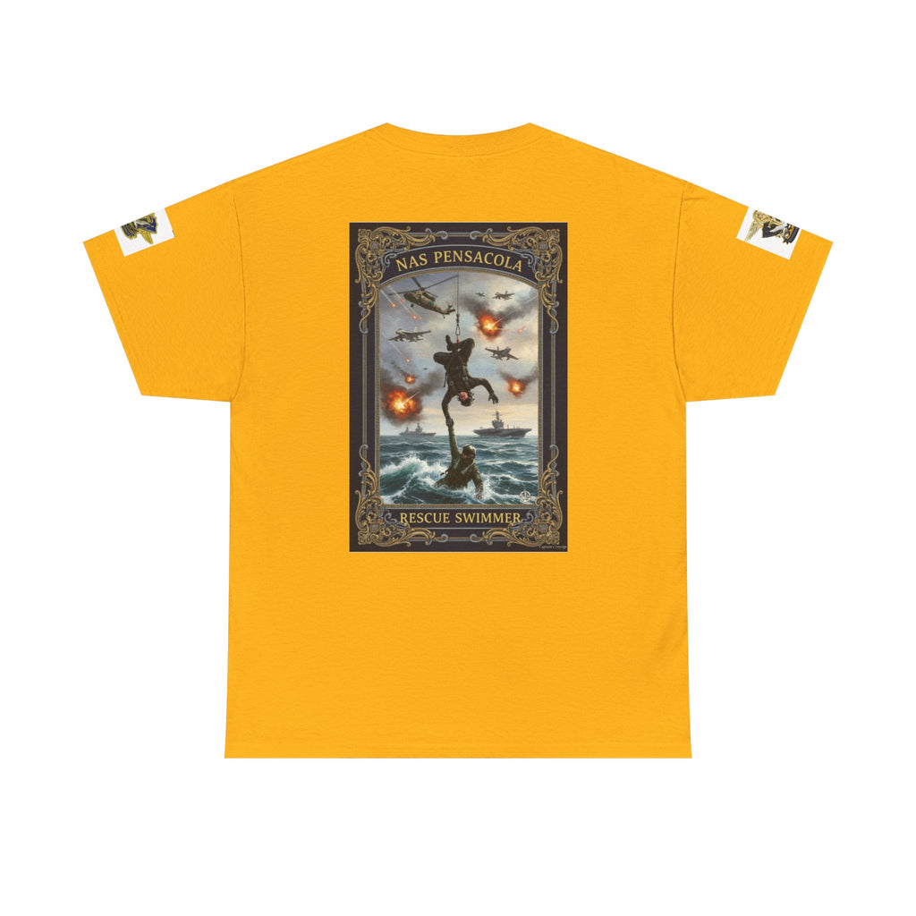Navy Riders Club Graphic Tee — Vintage Naval Rescue Poster Shirt