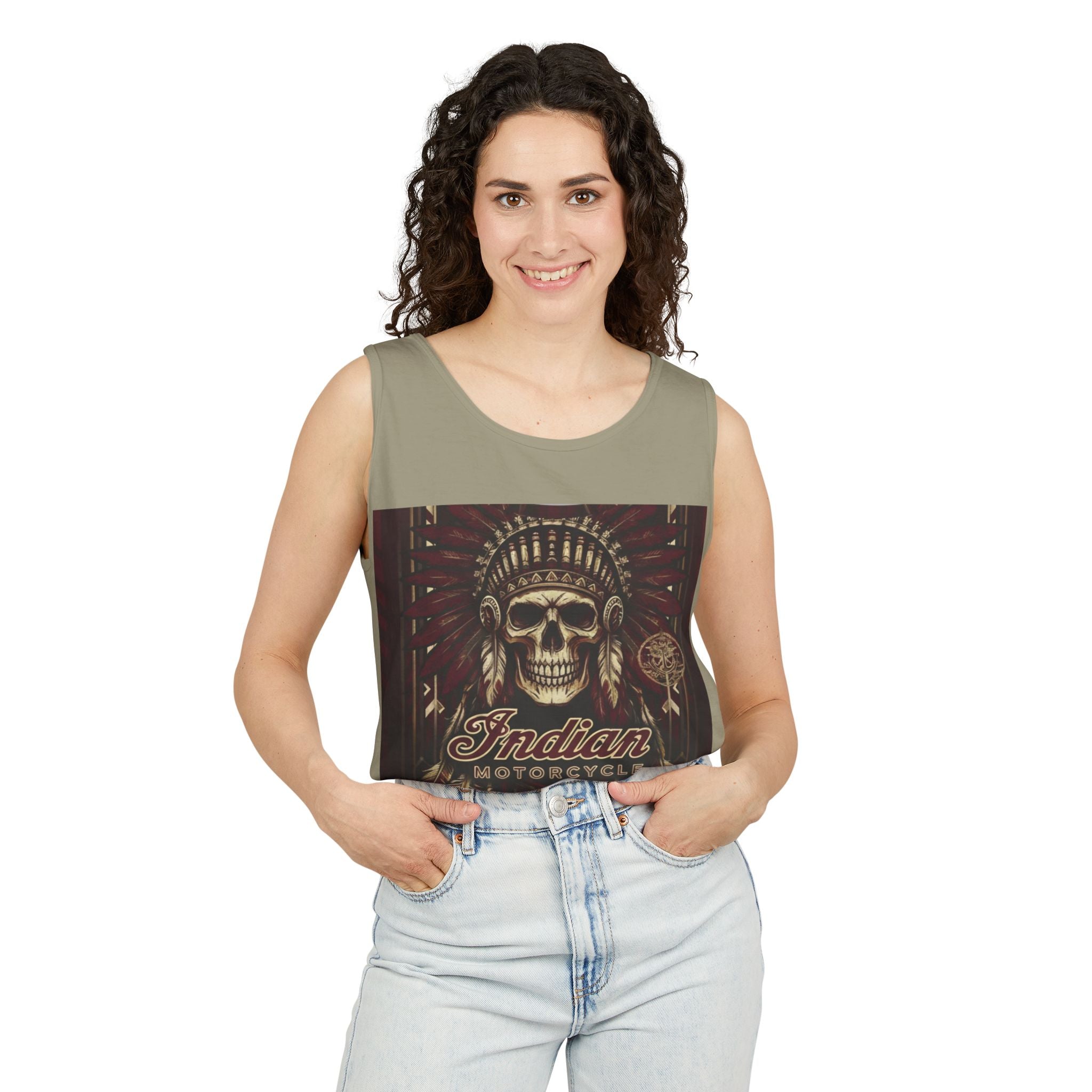 Skull Chief Tank Top — Indian Motorcycle Graphic Tank