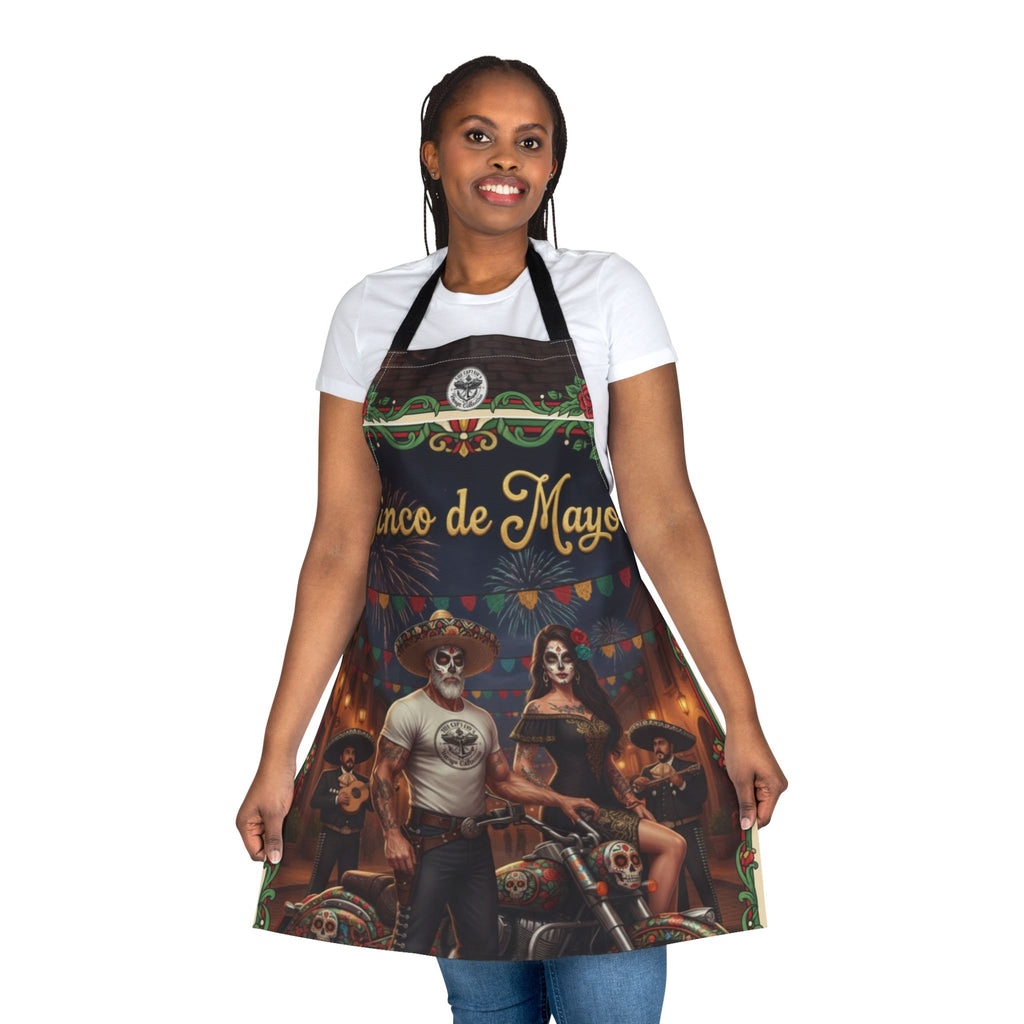 Cinco de Mayo Day of the Dead Motorcycle Apron