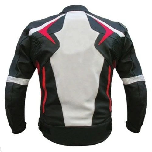 MEN MOTORCYCLE LEATHER RACING JACKET-1