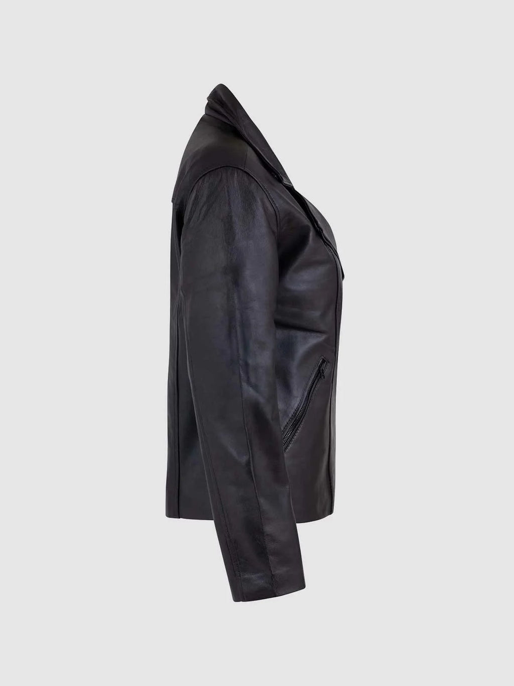 Female Motorcycle Leather Jacket-2