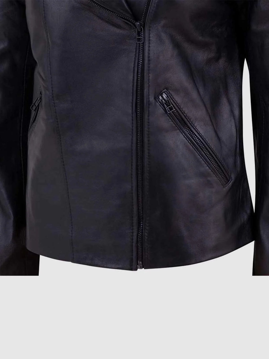 Female Motorcycle Leather Jacket-4